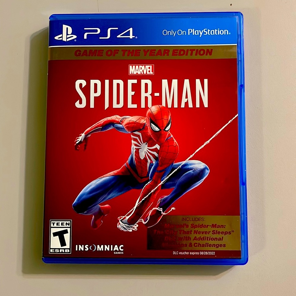 MARVEL SPIDER-MAN FOR PS4 GAME OF THE YEAR EDITION